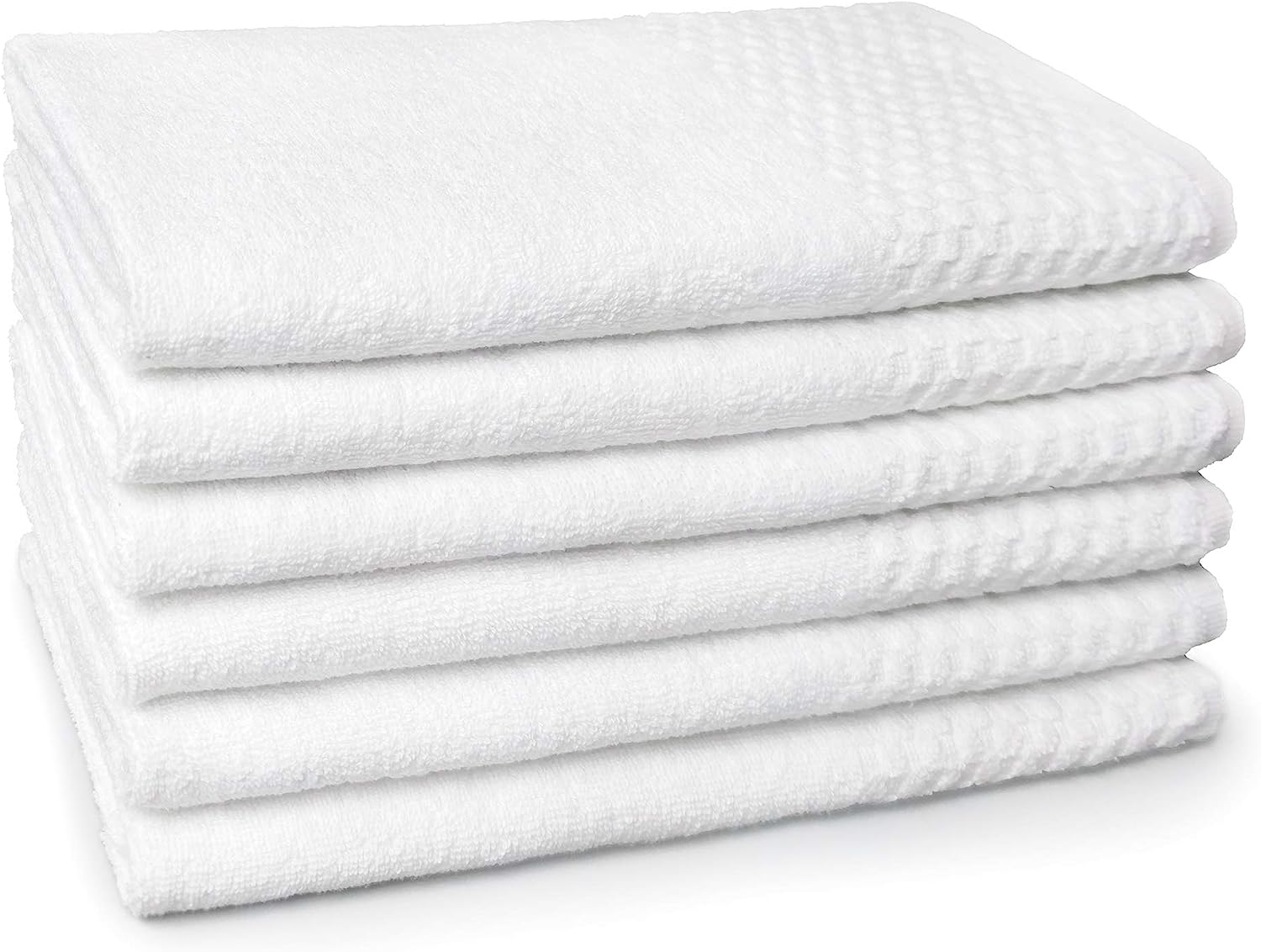  White Deluxe Hand Towels, 17''x28'', Absorbent Towels for Gym, Hand