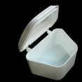 thumbnail image 1 of White Denture Bath Retainer Box Orthodontic Mouth Guard Dental Storage Container, 1 of 5