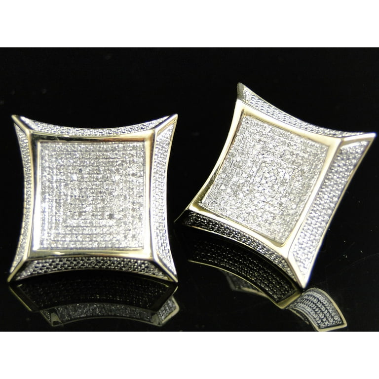Mens diamond hotsell kite earrings