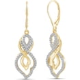 thumbnail image 1 of White Diamond Accent 14kt Gold-Plated Dangle Earrings, 1 of 3