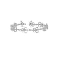 thumbnail image 1 of White Diamond Accent Sterling Silver Fashion Bracelet, 7.5, 1 of 4