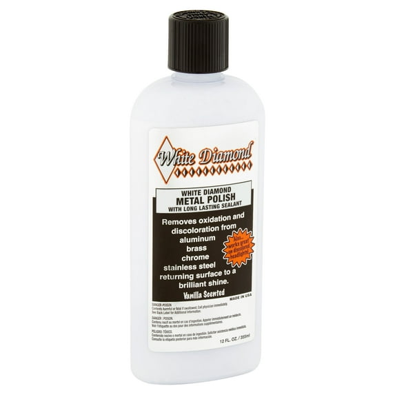 White Diamond Metal Polish with Long Lasting Sealant, 12 FL. Oz.
