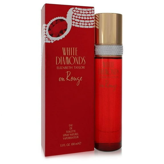 White Diamonds En Rouge Perfume By Elizabeth Taylor Eau De Toilette Spray 3.3 oz