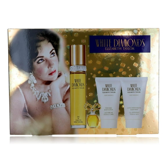 White Diamonds by Elizabeth Taylor 4 Piece Gift Set women (With 1.7oz)