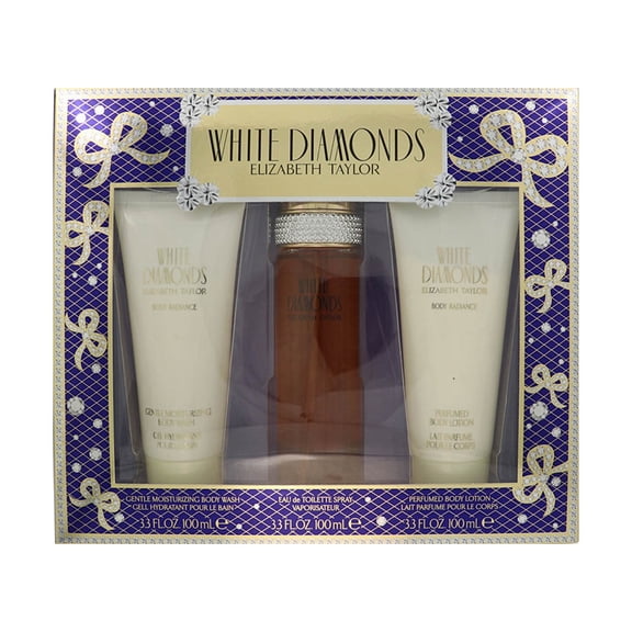 White Diamonds 3.3 Eau De Toilette Spray by Elizabeth Taylor Gift Set for Women
