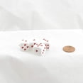 thumbnail image 1 of White Dice with Red Hearts D6 16mm (5/8in) Pack of 4 Wondertrail, 1 of 2