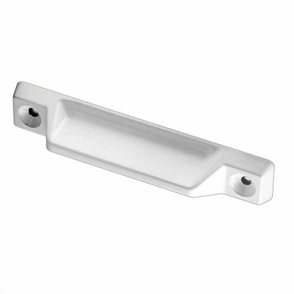 White Diecast Sash Lift For Double Hung Windows 4 Inch Wide Easy Installation