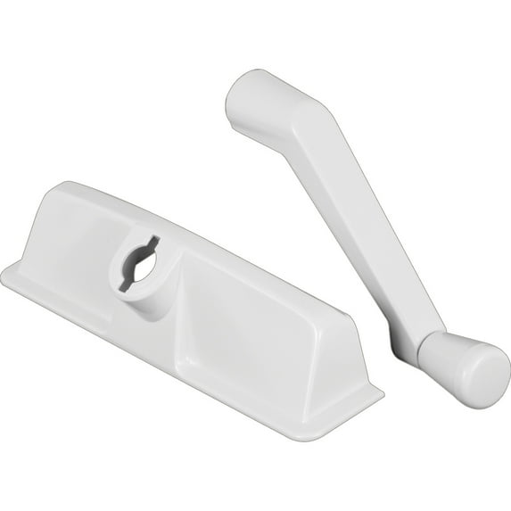 White, Diecast and Plastic, Operator cover and Crank Handle, 11/32 in. Drive Spline