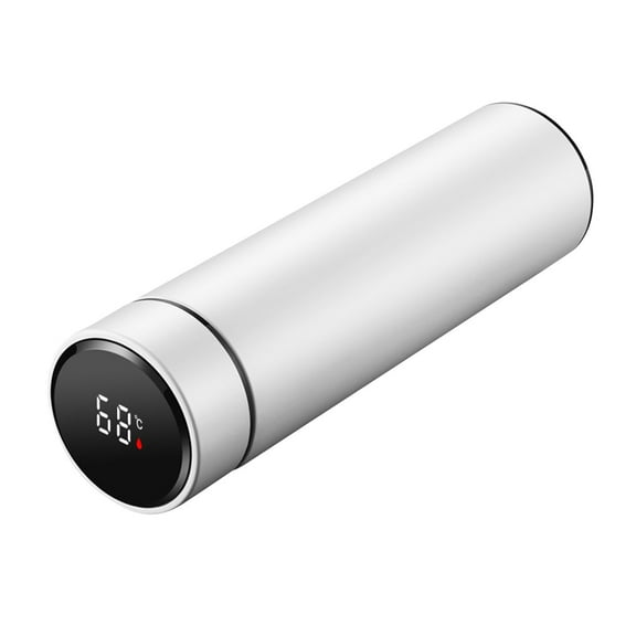 White Digital Insulated Cup With 304 Stainless Steel For Men S Use Features Accurate Temperature Readout For Beverage Control