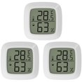 White Digital ThermoHygrometer Thermometer Humidity Temperature Meter