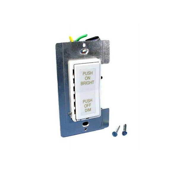 White Dimmer Switch Fluorescent MicroDim 10681-W