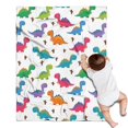 thumbnail image 1 of White Dinosaurs Colorful Cacti Pattern Blanket,Comfortable Soft Flannel Throw Blanket,All Season,Warm Lightweight Blankets for Sofa Bed Couch Living Room Chair,30"x40", 1 of 4