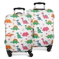 thumbnail image 1 of White Dinosaurs Flowers Pattern Luggage Cover Fashion Suitcase Cover Baggage Covers Fit 25-28 Inch Luggage (Go Travel), 1 of 5