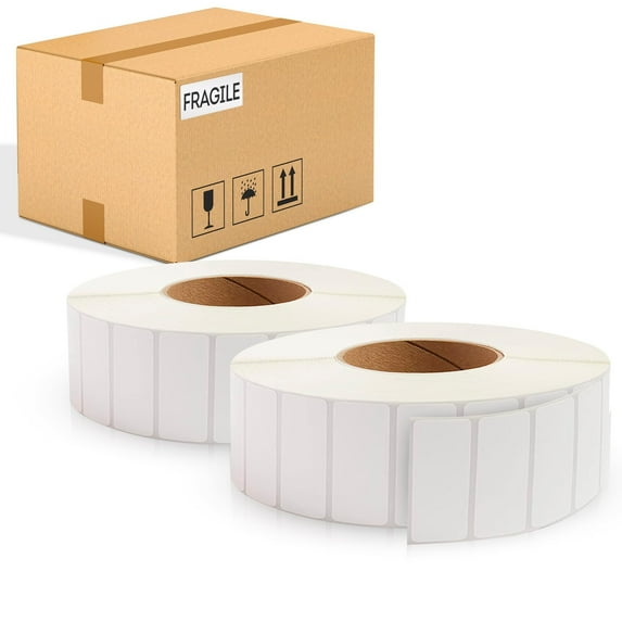 White Direct Thermal Labels, 3 Inch Core Shipping Rolls, 43520 Count, 2 x 1 in