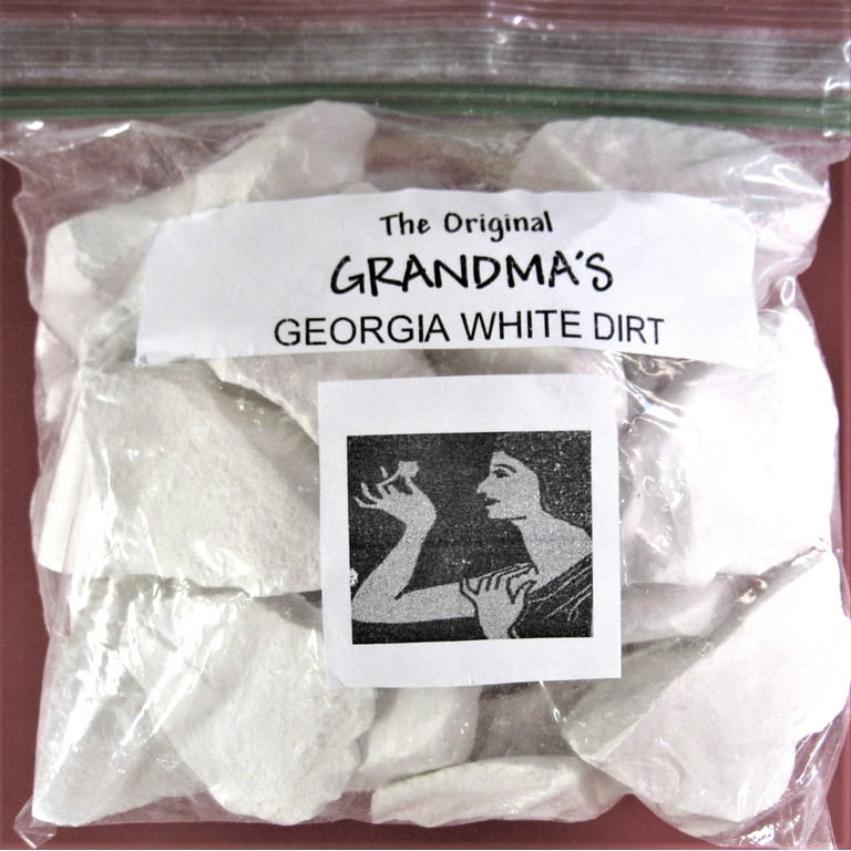 White Dirt of Georgia in the NEW 5 Pound Super Size Grandma's Crunchy  Kaolin Clay ASMR