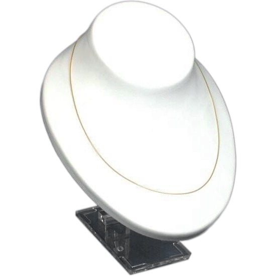 White Display Bust Chain Holder Fixture Unit