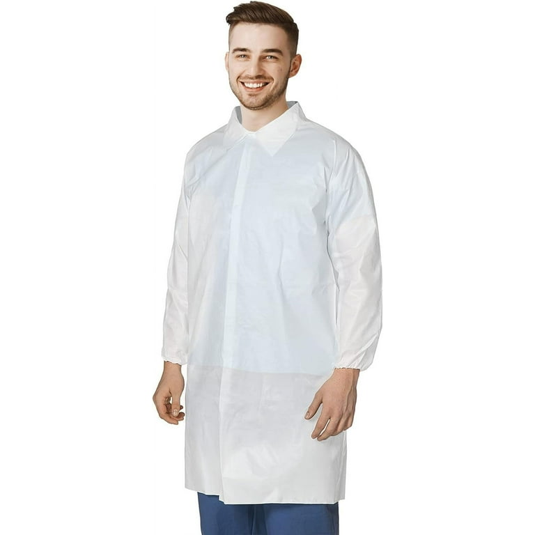 Disposable lab coats on sale walmart