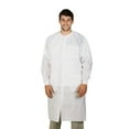 thumbnail image 1 of White Disposable Lab Coats, SPP 45 GSM Splash-Proof PPE, 10 Count, Large, 1 of 7