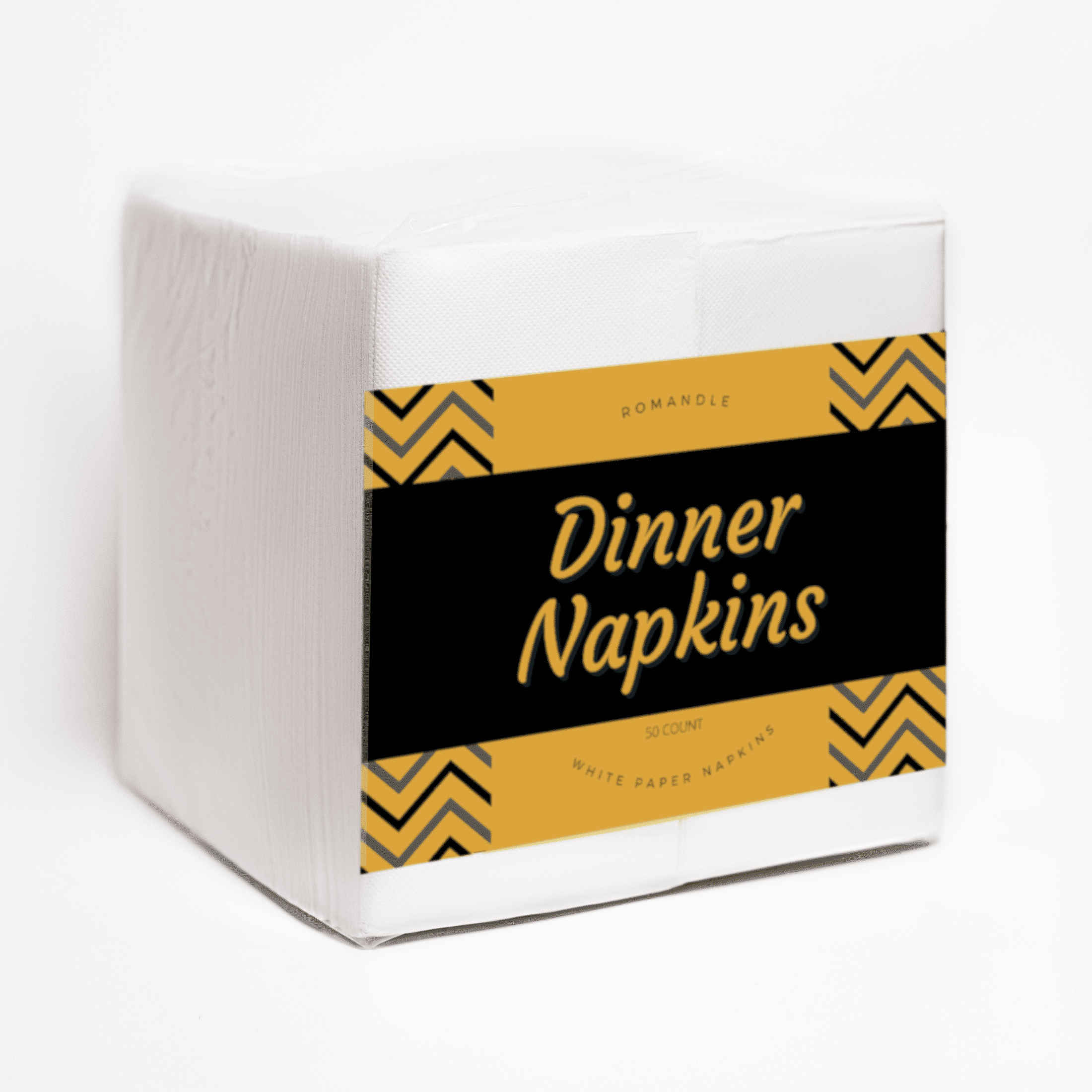 White Disposable Paper Dinner Napkins - 2-Ply, 8x4 Inches, Soft ...