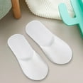 thumbnail image 1 of White Disposable Slippers for Hotels and Spas - Comfortable and Soft, Anti-Slip Design, Individually Packaged for Hygiene and Travel Convenience, 1 of 9