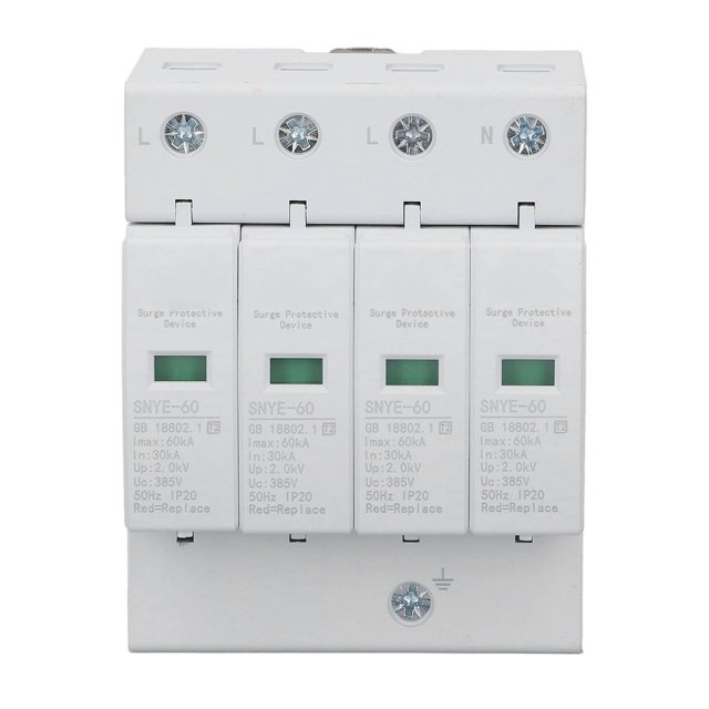White Distribution Box Surge Protection Device IP20 Safe Simple Combiner Box Voltage Surge