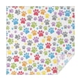 thumbnail image 1 of White Dog Paw Footprint Square Tablecloth,Waterproof Square Table Cover,Wipeable Spillproof Washable Table Cover for Home Kitchen Party Decor 42"X42"(107x107cm), 1 of 6