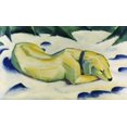 thumbnail image 1 of White Dog , (Wei?er Hund) , 1911 , Franz Marc (1880-1916/ German), Oil on Canvas Poster Print (24 x 36), 1 of 1