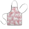 thumbnail image 1 of White Dogs and Pioneer Flower Kids Aprons for Girls and Boys,Adjustable Neck Strap Toddler Aprons for Kids Cooking Baking, 1 of 7