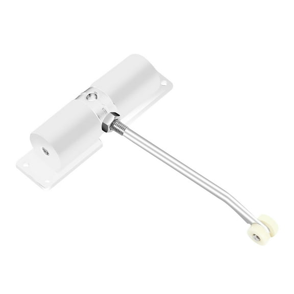 White Door Closer Automatic Safety Spring Door Closer Self Closing Door Hinges Adjustable Door Slower Closer No Slam Home Security Door Stopper to Self Closing Doors and Convert Hinged Doors