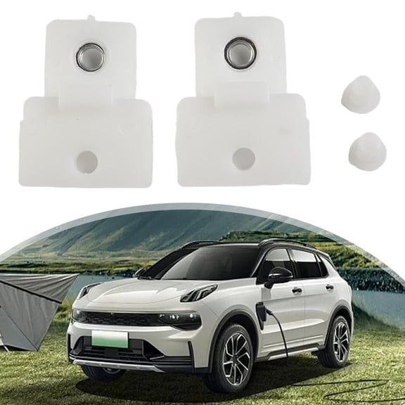 White Door Glass Track Clip for Isuzu for D-Max for Holden 1 Pair Lh+Rh