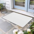 thumbnail image 1 of White Door Mat Indoor Outdoor, Modern Simple White Backdrop Non Slip Welcome Mat with Rubber Backing, Absorbent Fabric Front Door Mats Entryway Rug for Home Patio Entrance 20"x31.5", 1 of 8