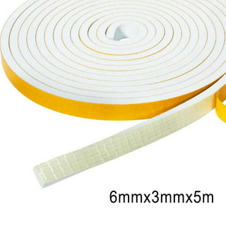 Neoprene Foam Strip Roll by Dualplex, 3 Wide x 10' Long 1/4 Thick,  Weather Seal High Density Stripping with Adhesive Backing – Weather Strip  Roll