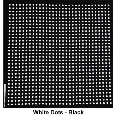 White Dots - Black Design Print Cotton Bandana (22 inches x 22 inches)