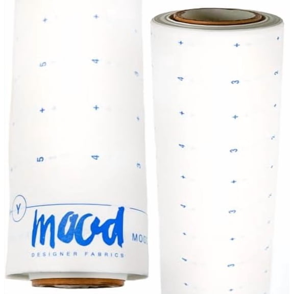 White Dotted Pattern Paper - 30 Yards Roll Bundle for Sewing, Crafting, and Drawing by Mood Fabrics, Standard Weight 40 inch Wide, Sewing Tracing Paper$$Art & Craft
