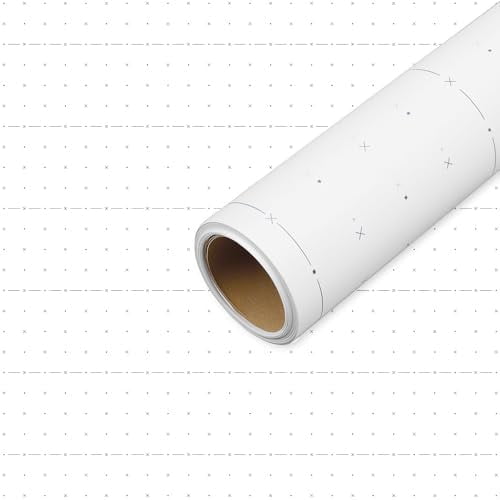 White Dotted Pattern Paper for Sewing 45 Inch x 20 Yards Tracing Paper Roll for Sewing Patterns Tracing Drafting Dressmaking Crafting Sketching Drawing$$Art & Craft