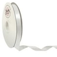 While Ribbon White Double Faced Satin Ribbon for Crafts, 5/8