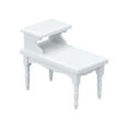 thumbnail image 1 of 1Pc Miniature Wooden Tea Table Simulation Mini House Accessory White, 1 of 8