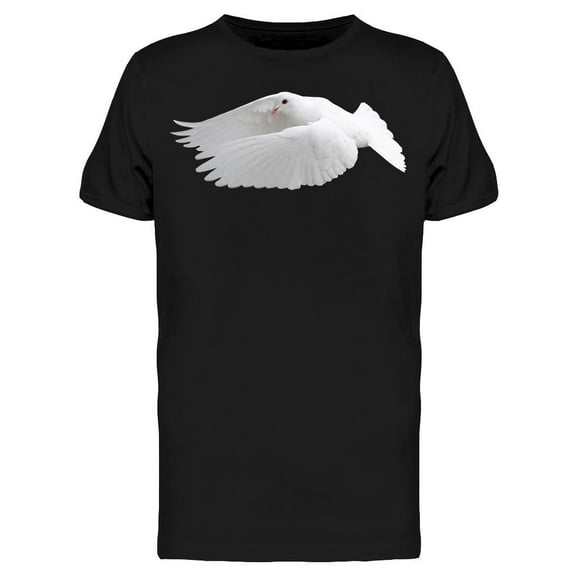 White Dove Art T-Shirt Men -Image by Shutterstock, Male XX-Large
