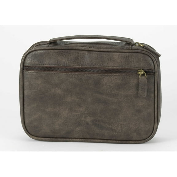 White Dove Designs 155922 Antique Leather Look Bible Cover Brown - Extra Large