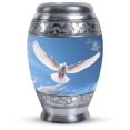 thumbnail image 1 of White Dove Large Urn For Human Ashes - Urns For Human Ashes Adult Female Mom - Large Urns For Human Ashes Adult Male - Cremation Urns For Human Ashes - White Dove Decoration Urn - Burial (Size - 10"), 1 of 1