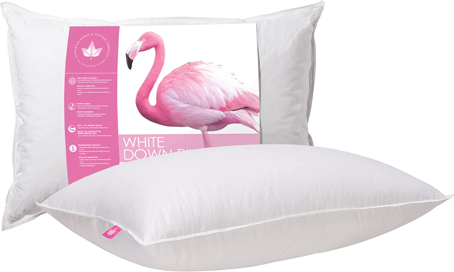 White Down Pillow - Soft Support - Standard Size