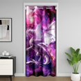 thumbnail image 1 of White Dragon Door Curtain,Starry Galaxy Glitter Sky Pink Purple Nebula Decorative Doorway Curtain for Closet Door,Western Ancient Animal Trippy Magical Blackout Door Drape for Privacy,80"x34", 1 of 5