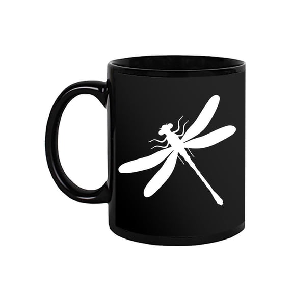 White Dragonfly Mug - SPIdeals Designs,