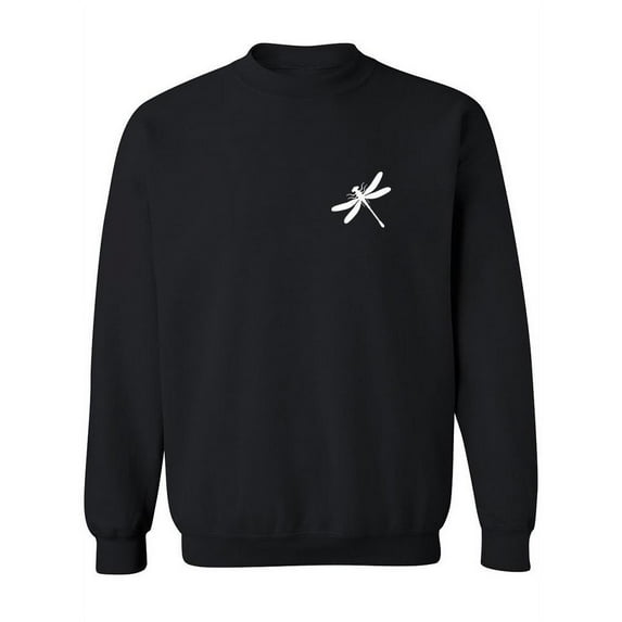 White Dragonfly Sweatshirt Women -SPIdeals Designs, Female Medium