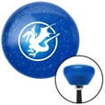 thumbnail image 1 of White Dragonin a Circle Blue Retro Metal Flake Shift Knob with M16 x 1.5 Insert Brody, 1 of 1