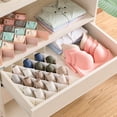 thumbnail image 1 of White Drawer Organizer,Sock Organizer,Makeup Drawer Organizer,Underwear Drawer Organizer,8pcs DIY Plastic Honeycomb Drawer Dividers Organizer for Belt,Ties,Scarf(White), 1 of 7