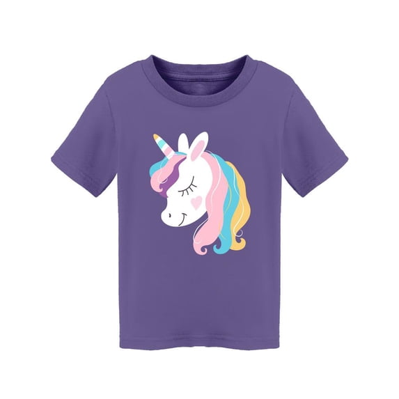 White Dreaming Unicorn Head T-Shirt Toddler -Image by Shutterstock, 5 Toddler
