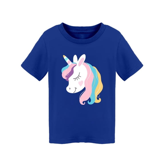 White Dreaming Unicorn Head T-Shirt Toddler -Image by Shutterstock, 5 Toddler