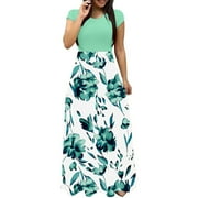 UJUNAOR White Dress Women, Spring Dresses, Loose Dress For Women, Dresses For Women 2023, Dresses For Women 2023 Casual, Ladies Dresses For Church, Short White Dress For Womendresses For Women Over 60 Green