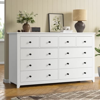 dresser white walmart Karl home 3 Drawer Dresser, Modern Small Chest of Drawers this dresser features six spacious drawers that slide smoothly on a metal glide system Walmart's $90 8-drawer dresser can